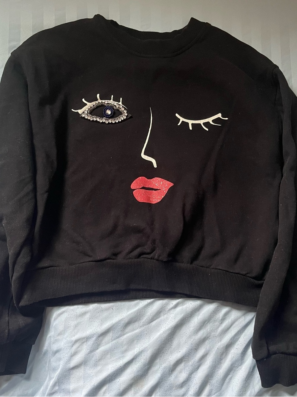 Bershka Black Crewneck Sweater